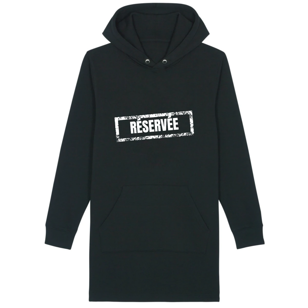 Robe hoodie à capuche Bio Réservée Premium